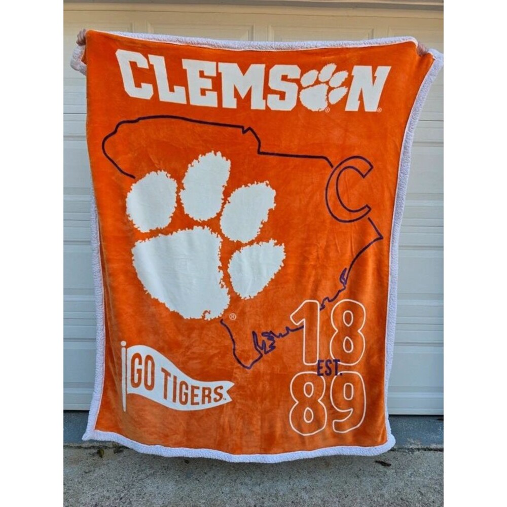 Clemson Tigers Double Sided Blanket